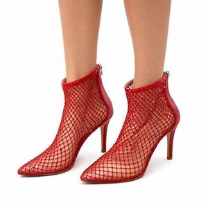 Rhinestone Mesh Bootie Size 6.5‎ Charles by Charles David Afterhours
